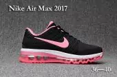 air max 2017 femmes sneakers noir pink
